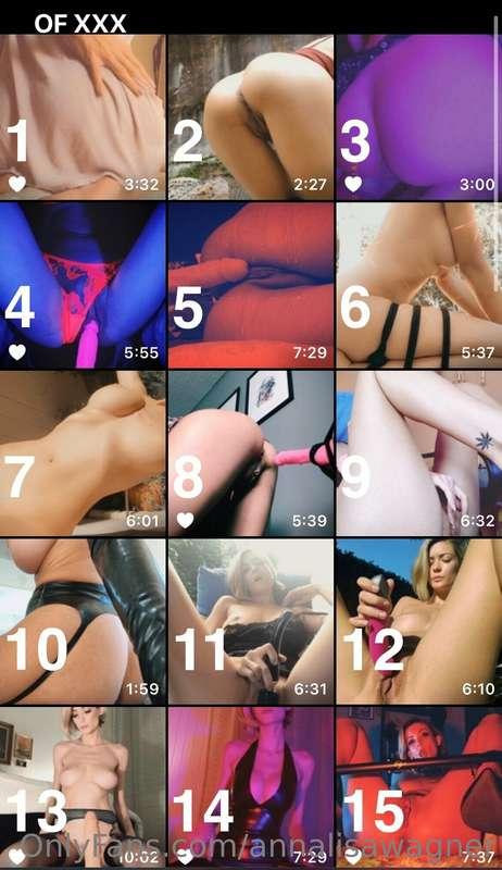 **XXX VIDEO MENU - UPDATED as of 10/12**

Here's a complete ..