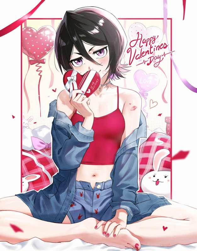 [R-18] Rukia Valentine Day + NSFW variations
