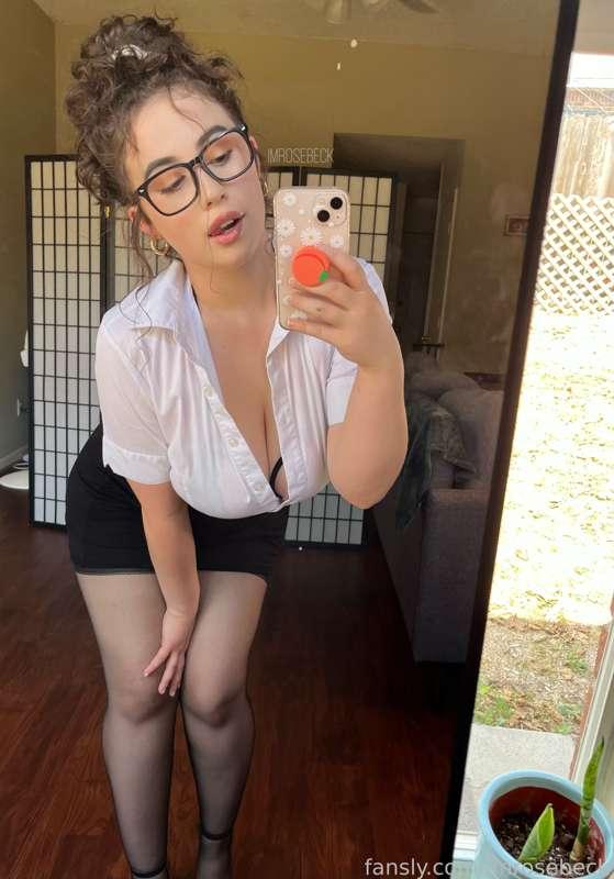 Sexy Librarian set ❤️
Here it is y’all, possibly the sexiest I’ve ever felt in my life lol, the sexy teacher/librarian/whatever profession you want me to be set 😈

I know this one is a little more pricey than what I normally post, but when I say this is my favorite outfit I’ve ever worn for work, and maybe the sexiest, just trust me. You don’t wanna miss out, I’m super excited for y’all to see it!!

Here’s what to expect for this one!!
- boobs, ass, pussy from all angles
- my personal favorite part: pantyhose and heels
- several different poses: standing, squatting, bent over, ass in the camera, close ups, upskirt… all of it
- the pics range from me wearing the full outfit, to me in just the lingerie with my boobs and pussy out for you 😉