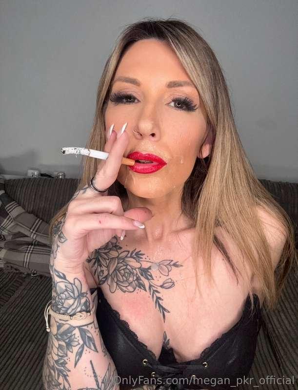 I got cum on the end of my cigarette…