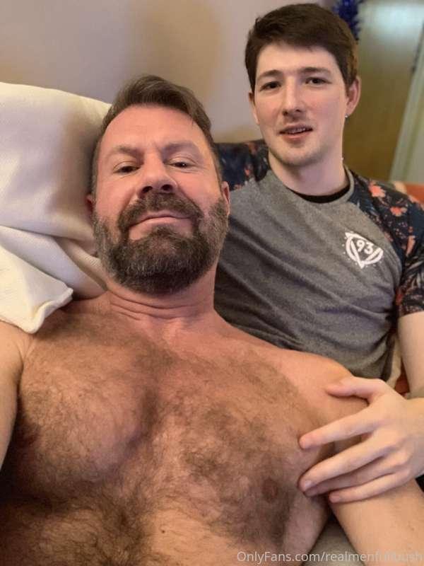 Just made a really hot dad/son video with these two handsome..