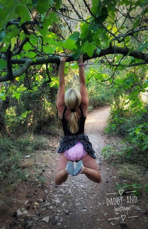 Princess daring in her pink pullup 😳