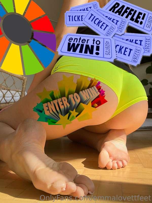 🎰 RAFFLE GIVEAWAY 🏆 ONE CUSTOM VID or VIDEO CALL TO WIN 🏆
Ev..