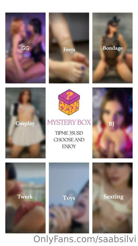 ***MYSTERY BOX DINAMIC 📦🔥***
Tipme 35usd and choose ur favor..
