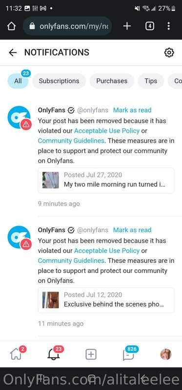 Over 20 posts taken down today