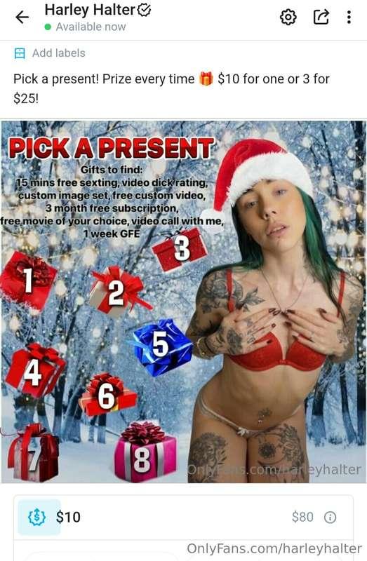 Treat yourself this XMAS and get all 8 presents for only $65..