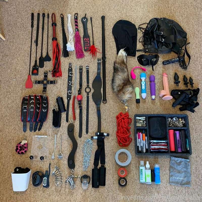 A small selection of toys to make you hurt and humiliate you..