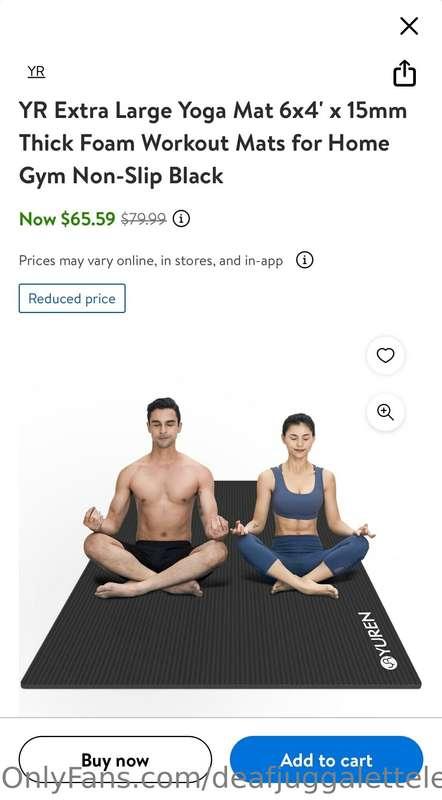 Help me get an exercise mat so that I can make some naughty ..