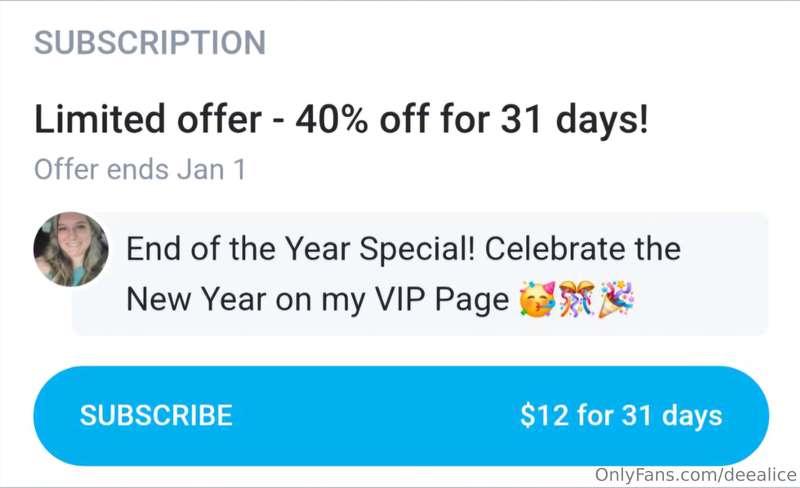 🎉$12 (normally $20) VIP PRICE🎉NOW UNTIL JAN. 1ST! @deealicev..