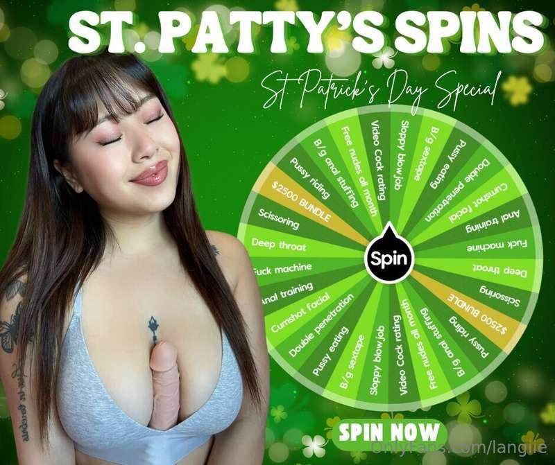 🍀💚 𝗦𝗔𝗜𝗡𝗧 𝗣𝗔𝗧𝗧𝗬'𝗦 𝗦𝗣𝗜𝗡 💚🍀Why chase gold when my 𝙉𝙀𝙒𝙀𝙎𝙏 𝙎𝙥𝙞𝙣 𝙏..