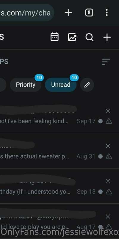 -sees unseen messages from August from ppl who unsubscribed-..