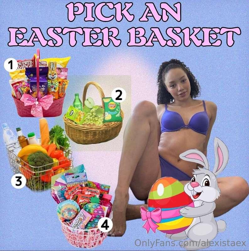 𝗣𝗶𝗰𝗸 𝗮𝗻 𝗘𝗮𝘀𝘁𝗲𝗿 𝗕𝗮𝘀𝗸𝗲𝘁! 🧺🥚🐰𝗘𝗮𝗰𝗵 𝗯𝗮𝘀𝗸𝗲𝘁 𝗵𝗮𝘀 𝗮 𝘀𝗽𝗲𝗰𝗶𝗮𝗹 𝗻𝗮𝘂𝗴𝗵𝘁𝘆 ..