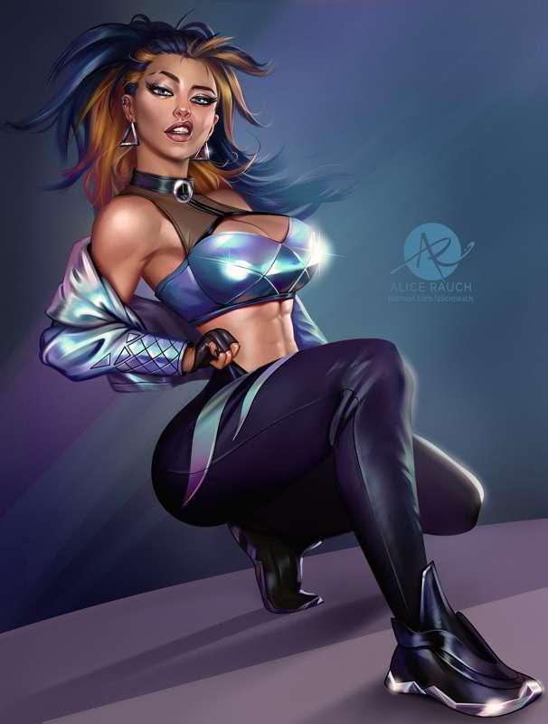Daring Akali (K/DA all out)