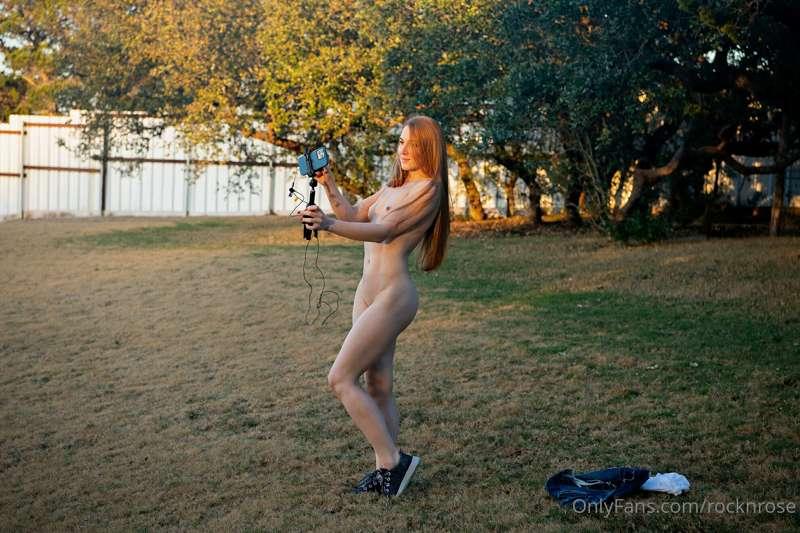 Got caught shooting a few selfies outdoors in between video ..