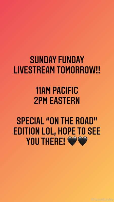Every stay safe tonight so we can hang tomorrow! 😊🖤