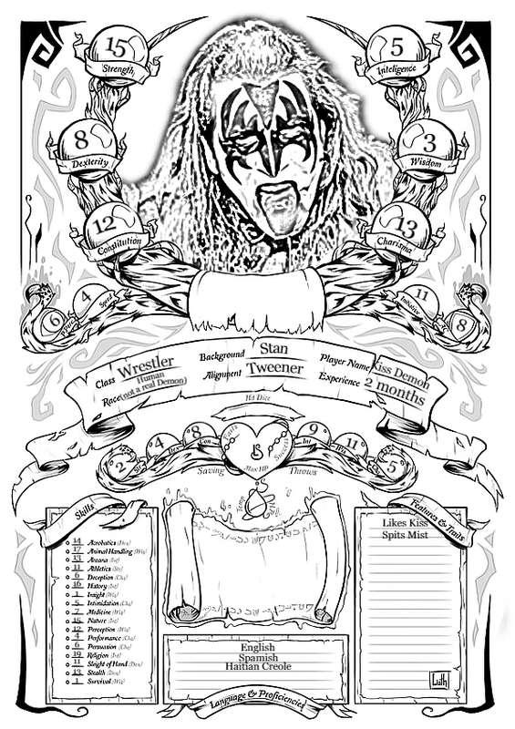 The Kiss Demon's D&D Character Sheet