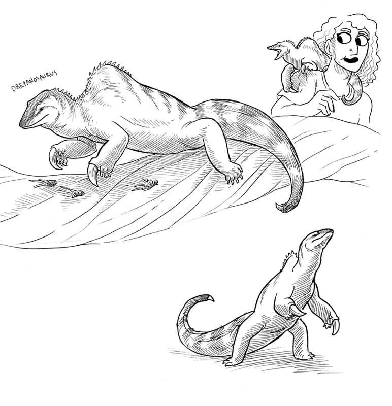 Extinct Creatures-- Drepanosaurus