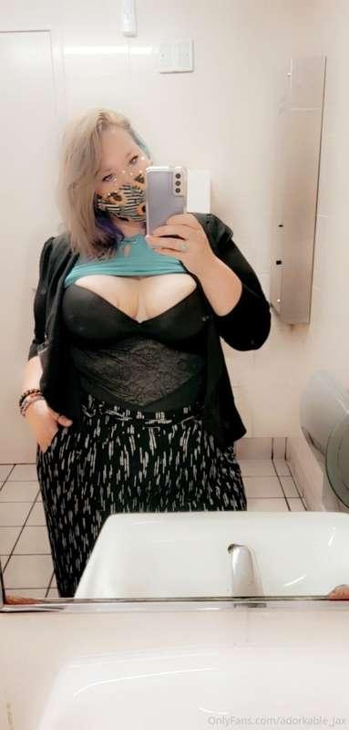 At work boobies 🥰😘