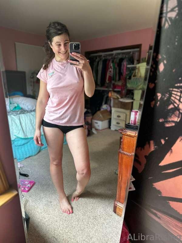 Sexy (sweaty) in spandex 🥰