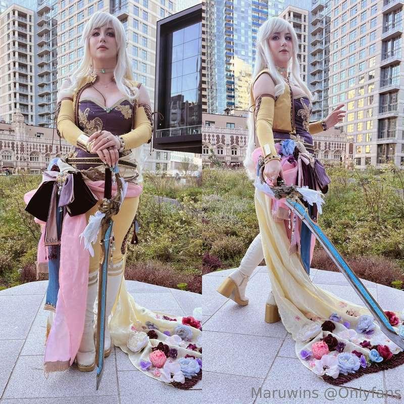My celes cosplay from yesterday 🤍I had so much fun, even tho..