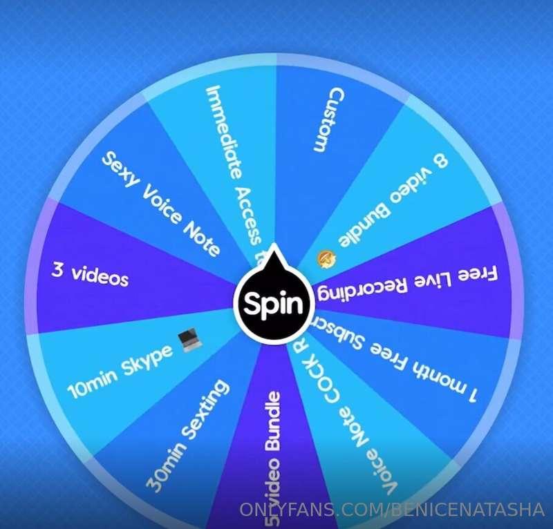 💋🎡 SPIN THE WHEEL 🎡💋Are you feeling lucky baby?Lots of prize..