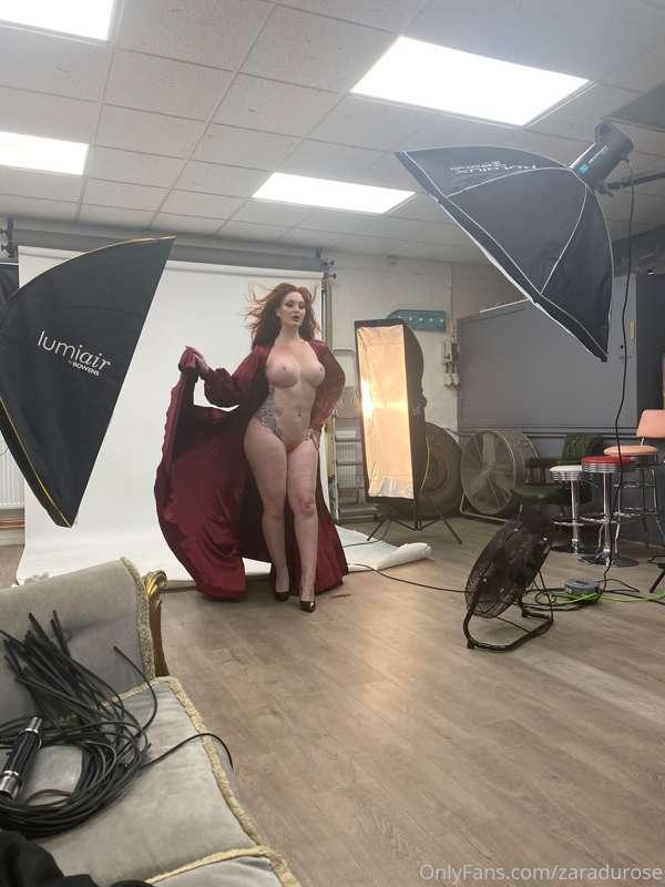 Behind the scenes on today’s shoot.