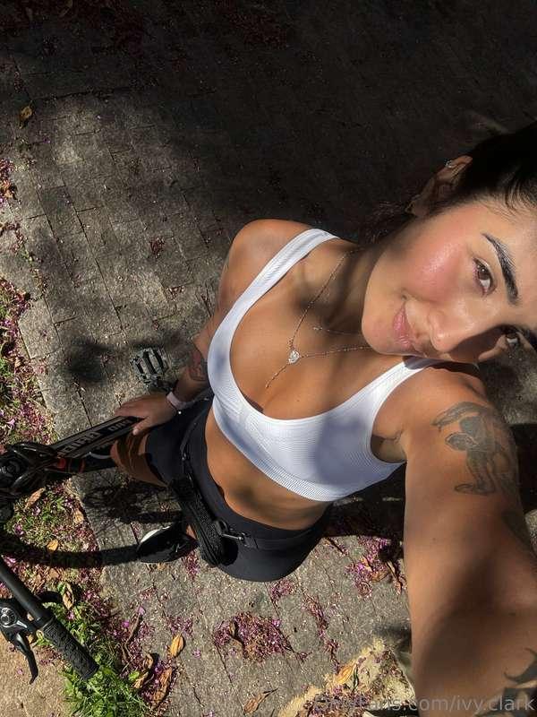 I really love going out in the morning riding my bike and en..