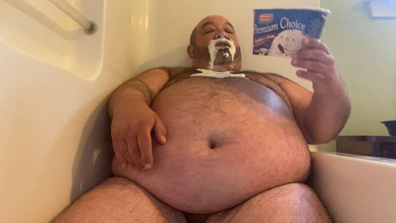 Stuck in the Tub w/Gallon of Ice Cream