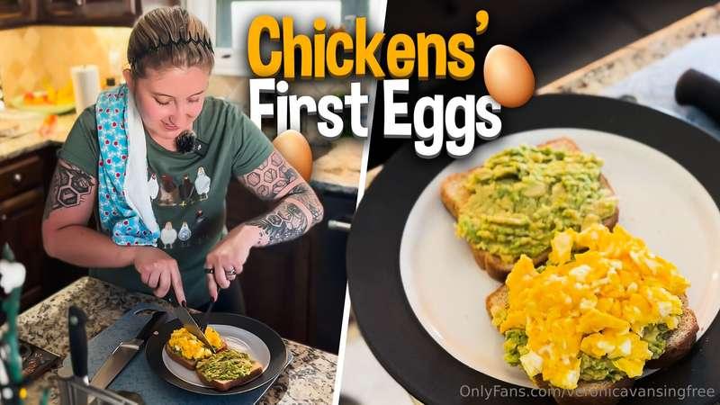 Trying the First Eggs My Chickens Laid 🥚My chickens are fina..