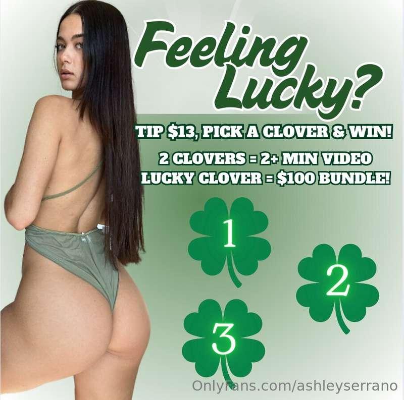 🍀FEELING LUCKY?🍀 Let’s play a little game to see just how lu..