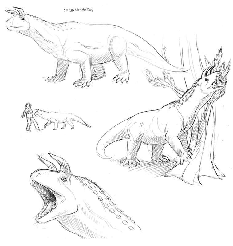 Extinct Creatures-- Shringasaurus indicus