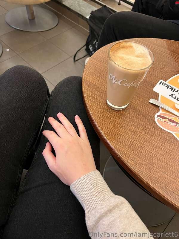 Good morning❤️ I'm sitting down right now drinking hot coffe..