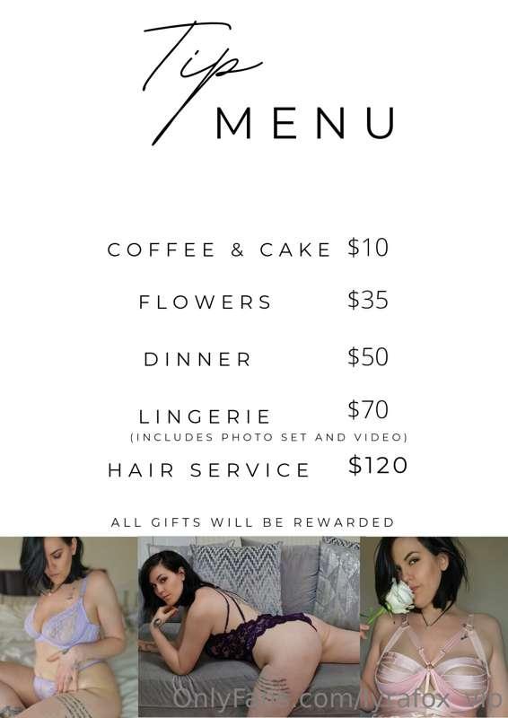 Just incase you'd like to treat me 🥰 

All tips will be rewa..