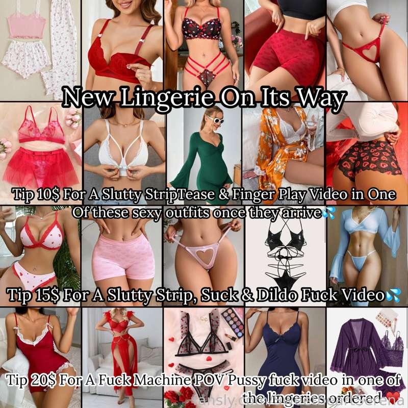 NEW #Lingerie on its way to spoil you naughty boys even more ♥️💋 

I’m in LOVE with All the cute Valentine’s Day lingeries I picked out on top of ALL the other sexy see through lingeries you boys will be seeing mommy in AND out of soon 🙈♥️ 

I am offering up CHEAP little customs for anyone who wants to help this sexy mama reimburse what she spent on all these sexy lingeries but it’s NOT needed only if you guys want a custom! 🥰💕 

#fyp #new #lewd #cosplay #mommy #bi #milf #egirl #lactate #lactation #alt #gfe #slut #slutwife #hotwife #thong #fit #18 #teen #young #kawaii #whore #dress #upskirt #lace #seethrough #fit #smol #comingsoon #stripper #dancer 