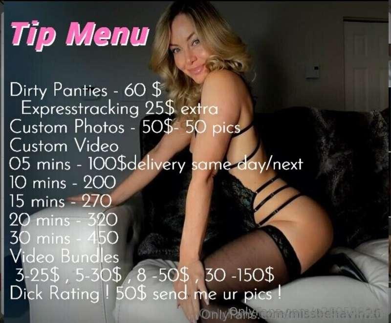 My price list for anyone inquiring ❤️ 