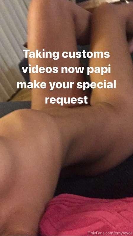 It’s time for you to order your custom videos honey. Let’s g..