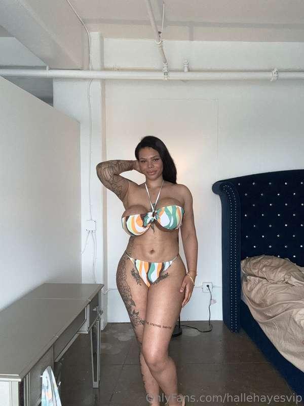 Warning: This bikini might disappear if the water’s too warm..