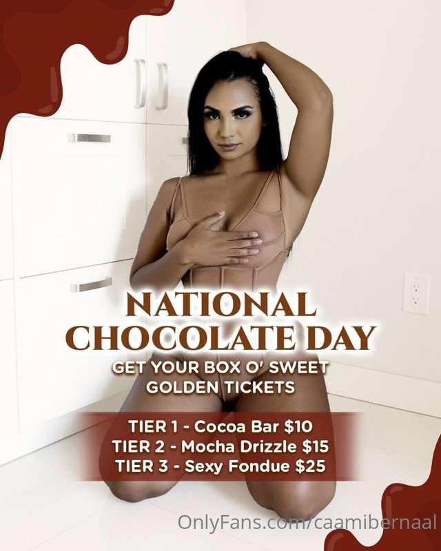 Happy Chocolate Day babe! 🍫🍬How about you get your sweet fil..