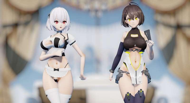 2K & FullHD【MMD R 18】 愛Dee/Ai Dee - Baltimore & Sirius ◈ Azur Lane MMD