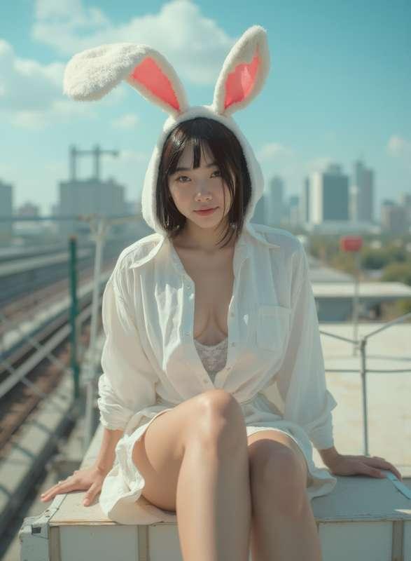 24. 8. 19 Do you like cat or rabbit ?💕