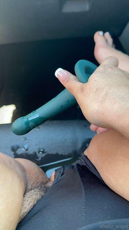Who knew this tiny dildo would make me squirt all over his f..