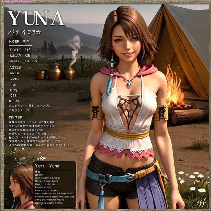 Yuna of Final Fantasy X Sexy Poses [Gen 2.5]