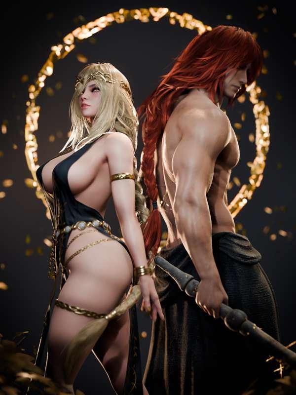 Wallpaper - Queen Marika & Radagon 