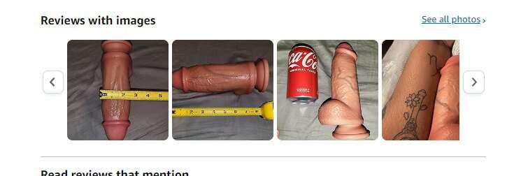 I just looked at the reviews of the new dildo i ordered.. I ..