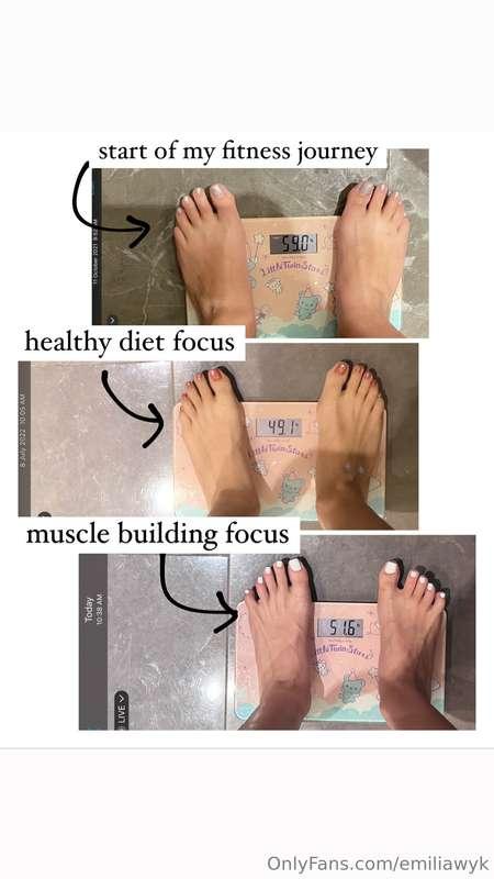Wow~ amazed by how my feet has changed throughout my fitness..