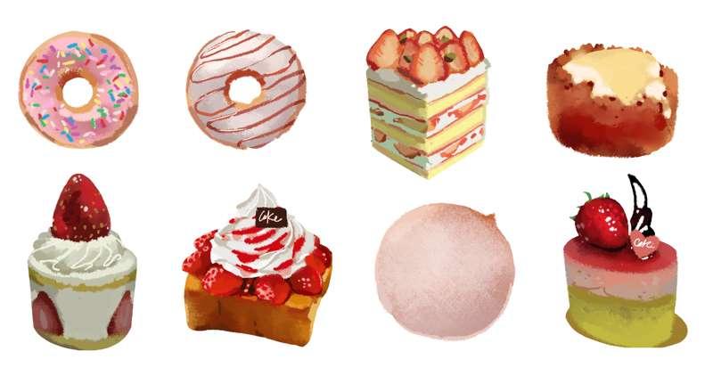 Sketches- + cakes