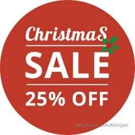 On the 7th day of Christmas I'm giving you 25% off anything ..