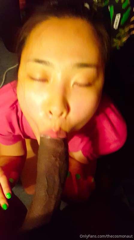 Korean Girl, Tiffany loves to swallow my 9 inch BBC and suck..