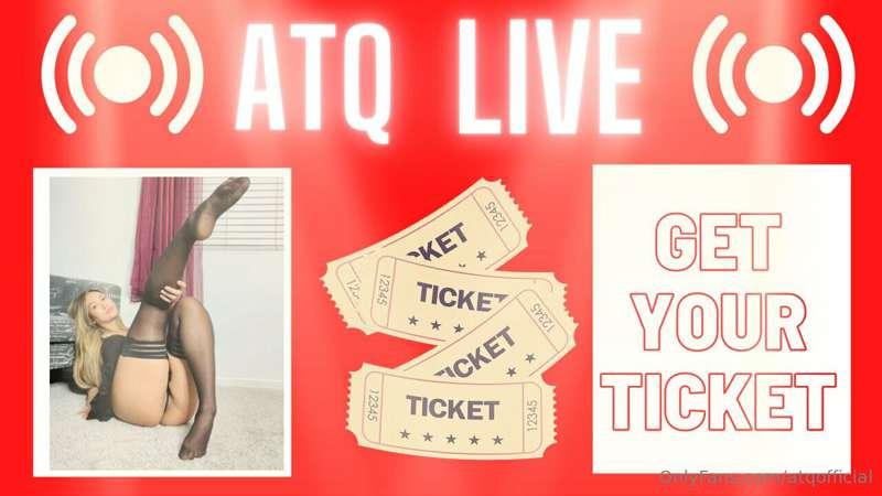 Majority wanted it so …

📣 ATQ goes ✨LIVE✨ this month.. 3.4-..
