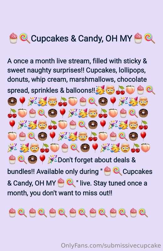 The time has come, first "Cupcakes & Candy, OH MY" live!! Th..